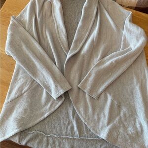 Maurices Light Gray Open Front Cardigan